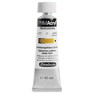 Schmincke Primacryl Professional Acrylic Paint - Cadmium Yellow Deep Hue, 60 ml Tube