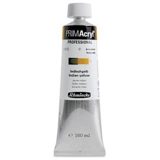 Schmincke Primacryl Professional Acrylic Paint - Indian Yellow, 150 ml Tube