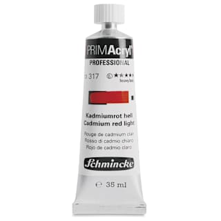 Schmincke Primacryl Professional Acrylic Paint - Cadmium Red Light, 35 ml Tube
