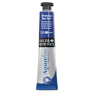 Daler-Rowney Aquafine Watercolors and Sets - Ultramarine Blue Dark, 8 ml, Tube