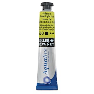 Daler-Rowney Aquafine Watercolor - Cadmium Yellow Light Hue, 8 ml Tube