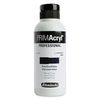 Schmincke Primacryl Professional Fluid Acrylic - Prussian Blue, 250 ml bottle