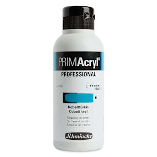 Schmincke Primacryl Professional Fluid Acrylic - Cobalt Teal, 250 ml bottle