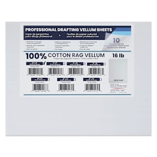 Pacific Arc Gridded Drafting Vellum Pack - 8 x 8 Grid, 8-1/2" x 11". Pkg of 100