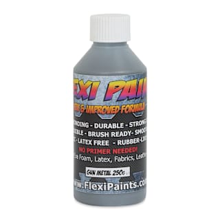 Flexi Paint Waterbased Flexible Cosplay Paint - Metallic Gun Metal, 250 g (8.8 oz)