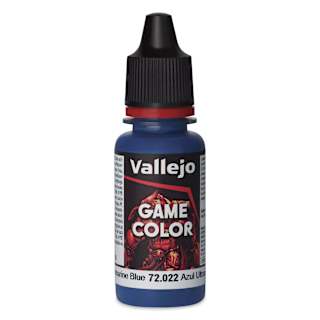 Vallejo Game Color Acrylic Paint - Ultramarine Blue, 18 ml