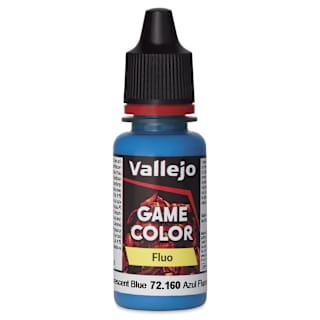 Vallejo Game Color Acrylic Paint - Fluorescent Blue, 18 ml