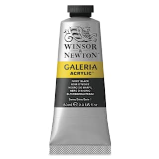 Winsor & Newton Galeria Flow Acrylics - Ivory Black, 60 ml tube