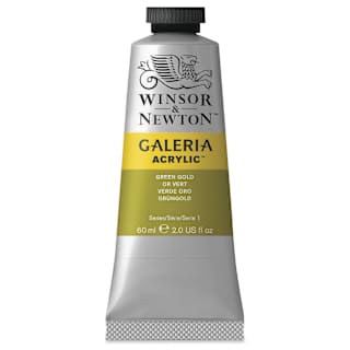 Winsor & Newton Galeria Flow Acrylics - Green Gold, 60 ml tube