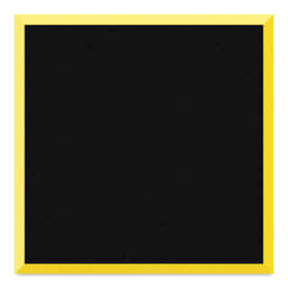Crescent BriteCore Matboard - 32" x 40", Black on Yellow