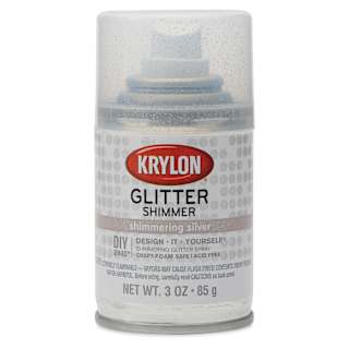 Krylon Glitter Spray Paint - Shimmering Silver, 3 oz Can