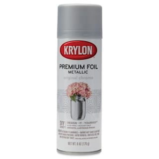 Krylon Foil Metallic Spray Paint - Original Chrome, 6 oz