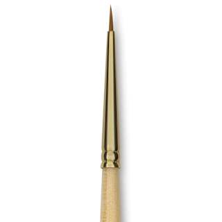 Silver Brush Silver Kolinsky Red Sable Brush - Short Handle, Round, Size 2/0