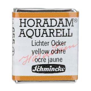 Schmincke Horadam Aquarell Watercolor - Yellow Ochre, Half Pan