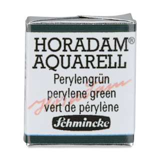 Schmincke Horadam Aquarell Artist Watercolor - Perylene Green, Half Pan