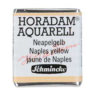 Schmincke Horadam Aquarell Watercolor - Naples Yellow, Half Pan