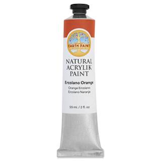 Natural Earth Paint Natural Acrylik Paint - Ercolano Orange, 59 ml