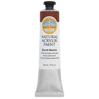 Natural Earth Paint Natural Acrylik Paint - Burnt Sienna, 59 ml