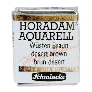 Schmincke Horadam Aquarell Watercolor - Desert Brown, Supergranulation, Half Pan
