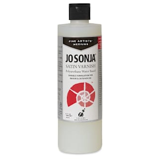 Jo Sonja's Polyurethane Varnish - Satin, 16 oz bottle