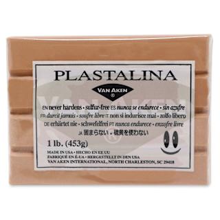 Van Aken Plastalina Modeling Clay - 1 lb, Beige