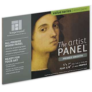 Ampersand Value Series Artist Panel - Smooth, 5" x 7", 1/8" Profile