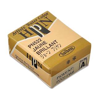 Holbein Artists' Watercolor - Jaune Brilliant 1, Half Pan