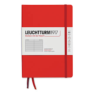 Leuchtturm1917 Ruled Hardbound Notebook - Fox Red, 5-3/4" x 8-1/4"