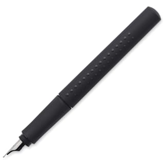 Faber-Castell 2011 Grip Fountain Pen - Matte Black, Medium Nib