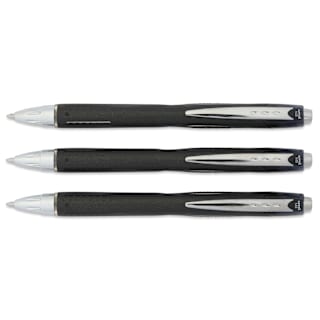 Uni-Ball Jetstream RT Retractable Ballpoint Pens - Black, 1.0 mm, Set of 3