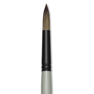 Silver Brush Black Pearl Synthetic Brush - Series 6400, Round, Size 8, Long Handle