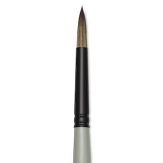 Silver Brush Black Pearl Synthetic Brush - Series 6400, Round, Size 4, Long Handle