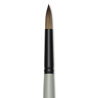 Silver Brush Black Pearl Synthetic Brush - Series 6400, Round, Size 6, Long Handle