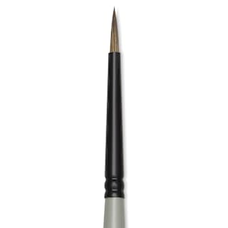 Silver Brush Black Pearl Synthetic Brush - Series 6400, Round, Size 0, Long Handle