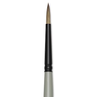 Silver Brush Black Pearl Synthetic Brush - Series 6400, Round, Size 2, Long Handle