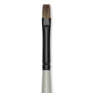 Silver Brush Black Pearl Synthetic Brush - Series 6402, Bright, Size 2, Long Handle