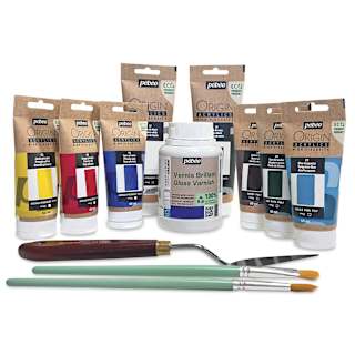 Pebeo Origin Acrylic Paints - Set of 12, Equipment Kit