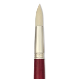 Escoda Marfil Synthetic Bristle Brushes - Series 4475 Round, Size 20, Long Handle