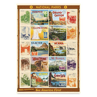 Cavallini National Parks 2 Gift Wrap