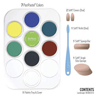 PanPastel Artists’ Painting Pastels Set - Landscape Colors, Set of 7