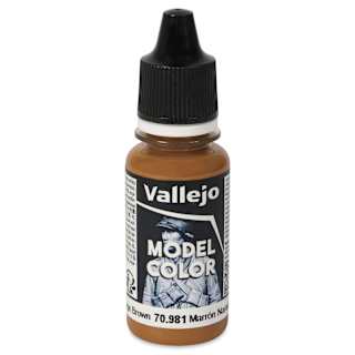 Vallejo Acrylic Model Color Paint - Orange Brown, 18 ml
