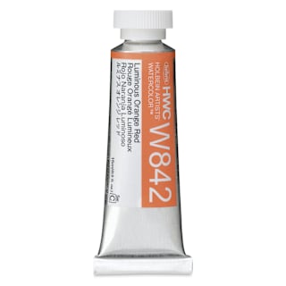 Holbein Artists' Watercolor - Luminous Orange Red, 15 ml Tube
