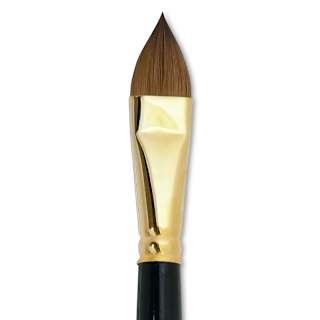 Silver Brush Renaissance Red Sable Brush - Cat's Tongue, Long Handle, Size 18