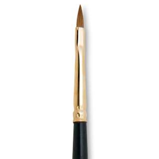 Silver Brush Renaissance Red Sable Brush - Cat's Tongue, Long Handle, Size 1