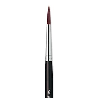 Da Vinci Top Acryl Synthetic Brush - Round, Short Handle, Size 6