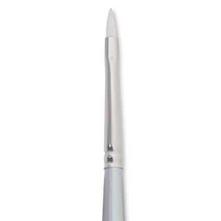 Silver Brush Silverwhite Synthetic Brush - Filbert, Short Handle, Size 1
