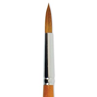 Silver Brush Golden Natural Brush - Round, Short Handle, Size 10