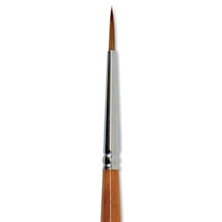 Silver Brush Golden Natural Brush - Round, Short Handle, Size 2