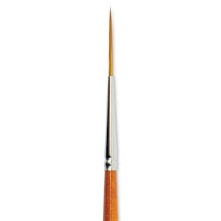 Silver Brush Golden Natural Brush - Script Liner, Short Handle, Size 0