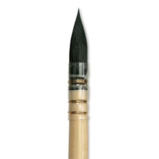 Da Vinci Petit Gris Pur Blue Squirrel Brush - Quill, Short Handle, Size 2